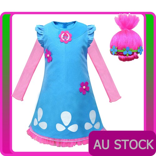Girls poppy trolls costume - trolls,