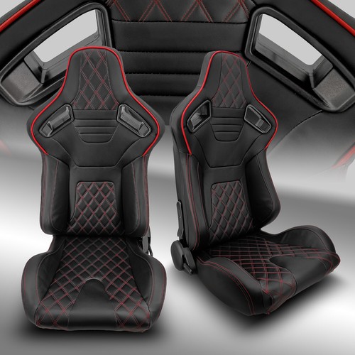 Reclinable pvc leather red - 2, leather/red