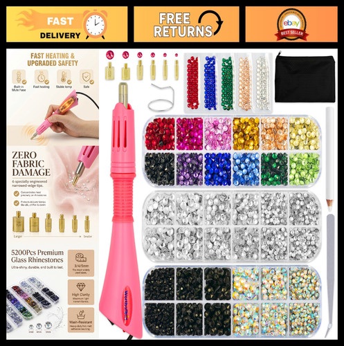 Rhinestone applicator tool kit - rhinestone,