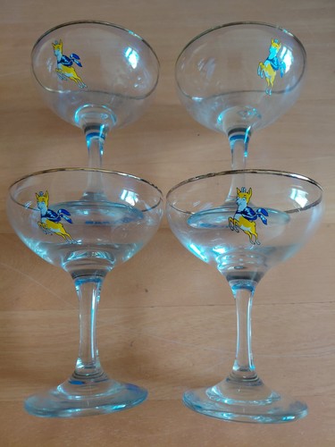 Vintage babycham glasses - 4,