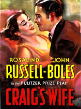 Craig’s Wife DVD - Rosalind Russell dir. Arzner Vintage Drama 1936