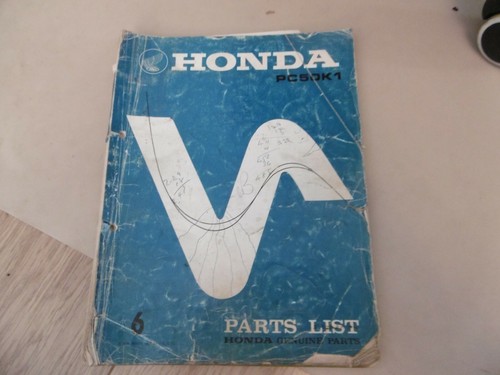 Honda parts list pc50k1 - honda, 6