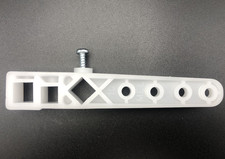 FULLY ADJUSTABLE WHITE PLASTIC