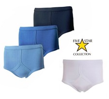 Mens Y Fronts 100% Cotton Interlock Briefs Pants Underwear (lot) All Sizes