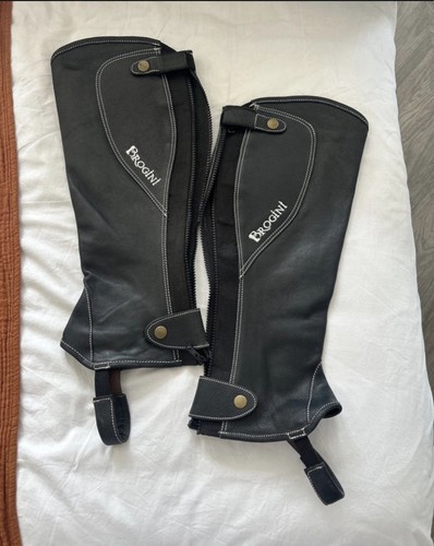 Brogini large black leather - large,