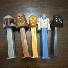 Loose Vintage Star Wars Pez Dispenser Lot Of 5 — No Packaging/Candy