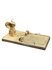 Vintage Brass Mouse Trap and