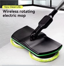 Cordless Electric Spin Mop Cleaner Rechargeable Polisher For Tile Wood Floor UK 