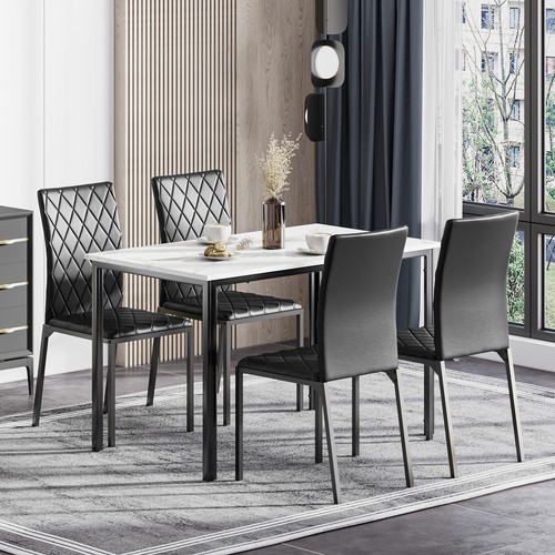 Dining table and chairs - table, set