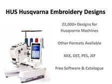 Husqvarna Machine Embroidery Designs Collection | HUS Format on DVD