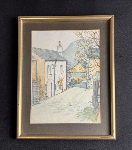 Vintage original watercolour - vintage,