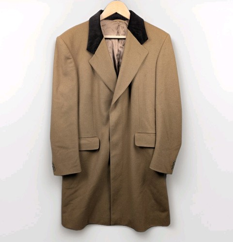 Crombie covert coat men tan - covert,
