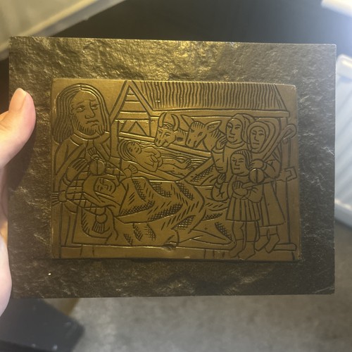 Vintage brass rubbing - brass,