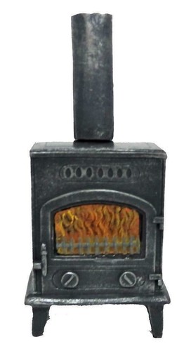 Dolls house wood burner - house,
