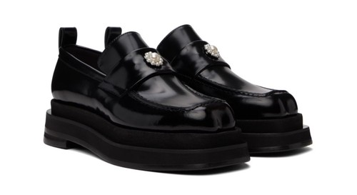 Simone rocha black heart toe - heart,