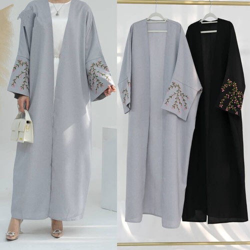 Embroidery open abaya dubai - open,