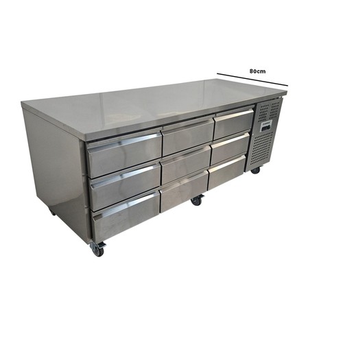 Drawer bench prep - drawer, fridge