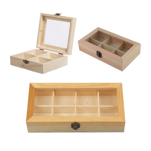 Wooden tea box 6 - box, or