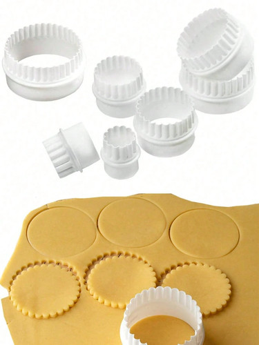 6pc round cookie cutter set - cookie,