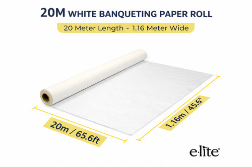 20m 16m white banquet - 1.16m,