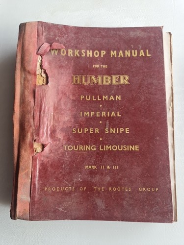 Humber workshop manual - humber,