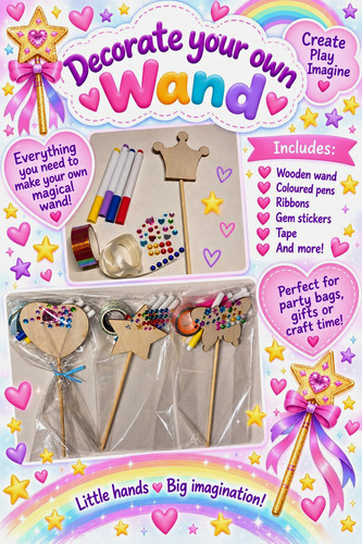 Decorate your own wand - decorate,