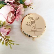 Personalised Floral Compact