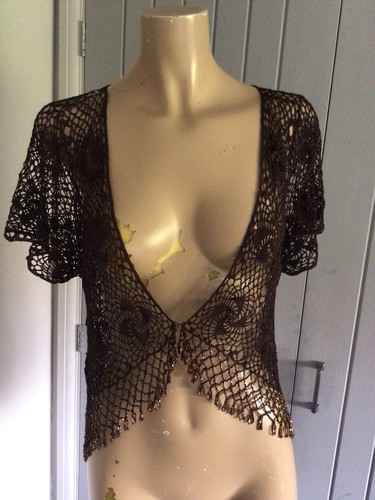 Ladies beaded crocheted knit - beaded,