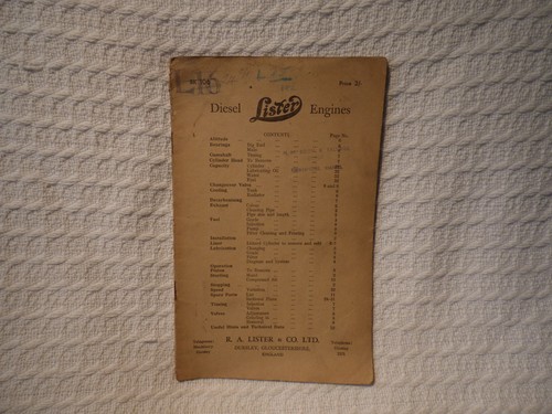 Vintage lister diesel engines - diesel,