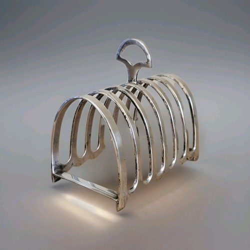 Vintage silver plated toast - plated,