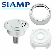 Siamp Optima 50 Toilet WC Dual Flush Replacement Push Button  Chrome Effect