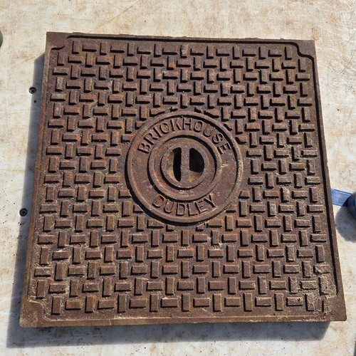 Cast iron manhole cover - iron,