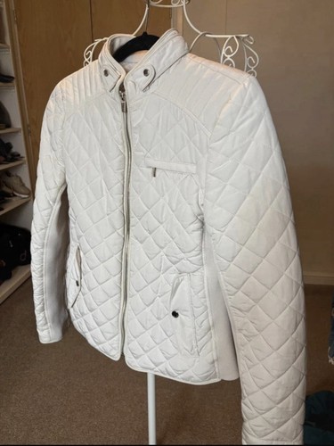 Zara cream quilted padded - cream,