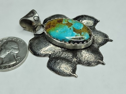 Natural royston turquoise tufa - turquoise,