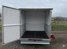 White 8x5x5 Box Trailer with