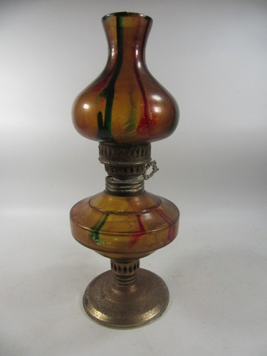 Vintage amber painted - /,