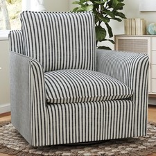 Swivel Accent Square Chair w/