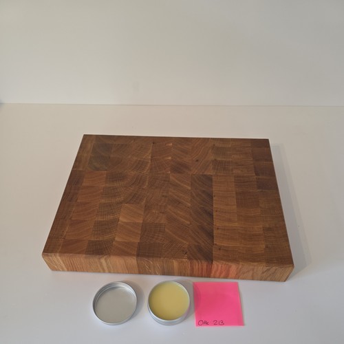 Hand crafted solid oak end - crafted,