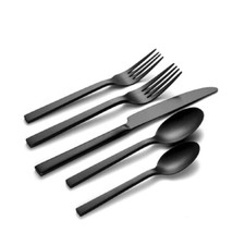 Oneida  - CHEFS TABLE MIDNIGHT - Stainless Steel 20pc. Flatware Set