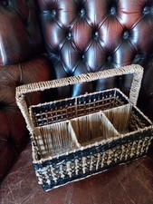 Wicker Basket / Bottle Carrier