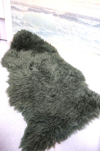 Plush moss green genuine - plush,