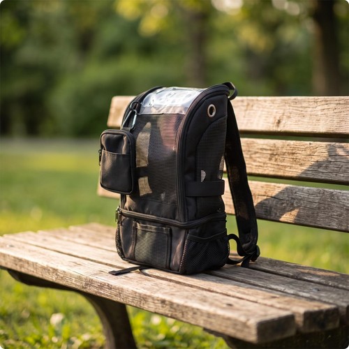 Sturdy backpack with mesh - backpack,