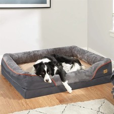 Jumbo Large Orthopedic Dog Bed Memory Foam Waterproof Pet Sofa Couch