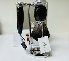 Muhle Rympto Mach3 Razor And Synthetic Shaving Brush Set Brand New And Boxed.
