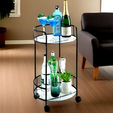Stylish Black Drinks Trolley
