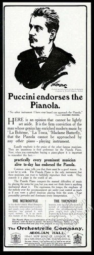 1912 giacomo puccini portrait - puccini,