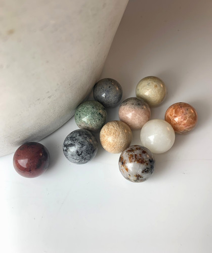 Set stone marbles mini - set, of