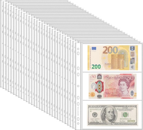 150 pockets archival - archival, banknote