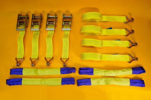 Ratchet tie down - strap, set