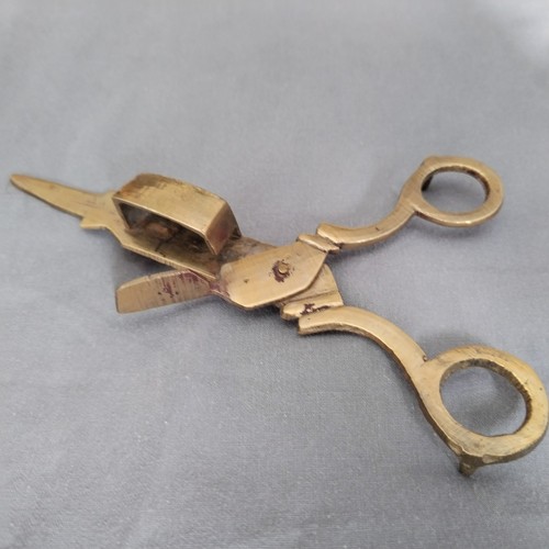 Vintage brass candle snuffer - vintage,